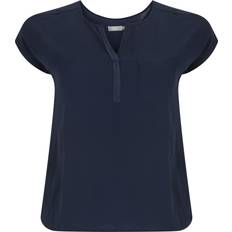 Fransa Blusenshirt V-Ausschnitt - Dunkelblau