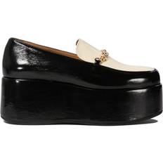 Plateau Loafers Ganni Ganni-Wedge Loafers Loafers & Slippers Nero-Donna