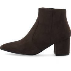Bianco Ankelboots Bianco Biadevived Ankle Boot Faux Suede - Dark Brown