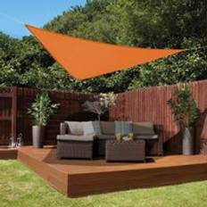 Orange Sail Awnings GreenBay Green Bay Sun Shade Sail Garden Patio Awning Canopy 98% UV Block Sunscreen Shelter Orange Triangle 3 x 3 m