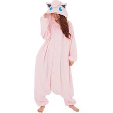 Sazac Adult Pokémon Jigglypuff Plus Kigurumi Pokémon Costumes Black&#47 Pink&#47 Green
