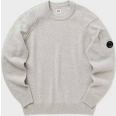 C.P. Company Sweatere C.P. Company Knitwear Crew Neck Uld Lammeuld Striktrøje - Grey Melange