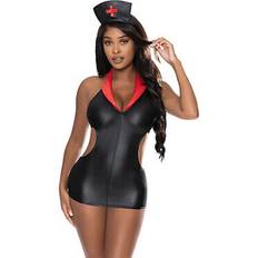 Magic Silk Exposed Night Nurse Costume Black S M