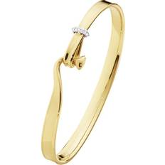 Smykker Georg Jensen TORUN BANGLE YG/WG DIAMOND 0.08 CT