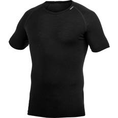 Merinould - Unisex Toppe svedundertøj Woolpower Unisex Tee LITE Black