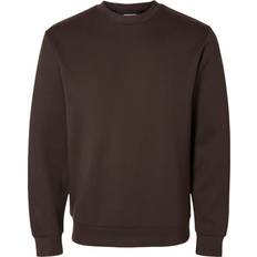 Brun - Herre - Sweatshirts Sweatere Selected Langærmet Sweatshirt Brun