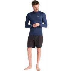 Blåa Rashguards & Underställ C-Skins Mens NuWave UV Basics Long Sleeve Rash Vest