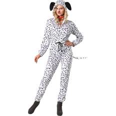 Plus Size Cozy Dalmatian Jumpsuit Costume