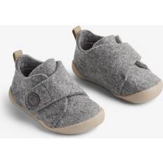 Uld Tøfler Børnesko Wheat Indoor Shoe Fleecy - Grey
