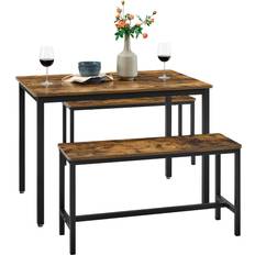 Tischgruppen Vasagle TDK070B01 Vintage Brown/Black Dining Set 70x110cm