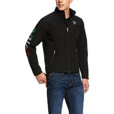 Elastane/Lycra/Spandex Jackets Ariat Mens Team Mexico Softshell Jacket Black