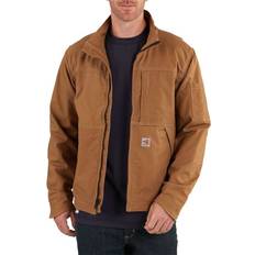 Brown Work Jackets Carhartt Men's Flame-Resistant Full Swing Quick Duck Jacket, Brown