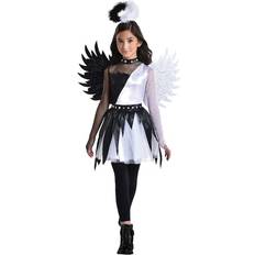 Costumes Twisted Angel Costume for Kids, White and Black Dress