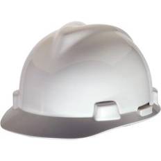 Headgear MSA MSA V-Gard Hard Hats, Front Brim, Staz-On Pin-Lock Suspension, White, 463942