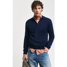 Man - Merinowol Polo's Gant Extrafine Merino Wool Polo - Marine