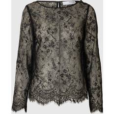 Selected Vrouw Blouses Selected Kant Top Met Lange Mouwen