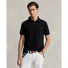 Slim - Uomo Polos Ralph Lauren Polo Custom-Fit En Coton Basic Mesh Logo Pony Player - Nero