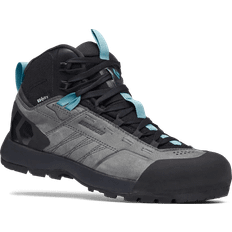 Blå - Dame Snørestøvler Black Diamond Women's Misson Leather Mid WP Steel Grey/Costal Blue, Steel Grey-Costal Blue