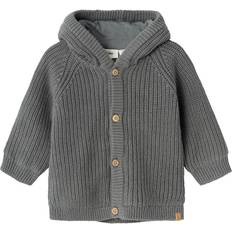 V-Ausschnitt Oberteile Name It Lil' Atelier Cardigan Strick Rib NbmNalo Zinn Lil Atelier 1½ Jahre (86) Cardigans