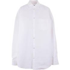 Balenciaga Women Shirts Balenciaga Women's Fit Outerwear Shirt White 794462TQM30