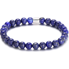 Lapis Jewellery Philip Jones Lapis lazuli gemstone stretch bracelet