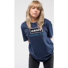 Natural T-shirts Oasis Definitely Maybe Text Logo T Shirt