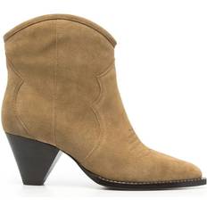 Isabel Marant Darizo Stövlar i Cowboy Stil med Klack - Beige