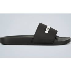 Balenciaga Slides Balenciaga Pool Logo Rubber Slides -