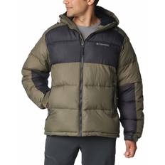 Columbia Hombre Chaquetas Columbia Men's Pike Lake II Hooded Puffer Jacket Stone Green/Shark