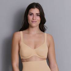 Rosa Faia Clothing Rosa Faia Twin Firm Minimizer BH, Rippstruktur, Kontrastblende, für Damen, beige