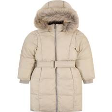 Calvin Klein Dam Kappor & Rockar Calvin Klein Belted Puffer Coat Grey