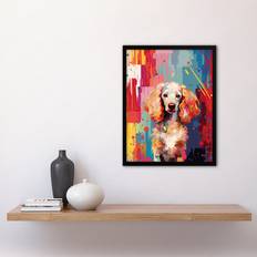 Marlow Home Co. Poodle Dog Lover Artwork Single Picture Frame Prints - Multicoloured (43.3 cm H x 33.3 cm W) Framed Art