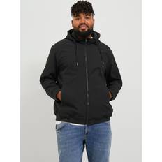 6XL - Donna Giubbotti Jack & Jones Felpa Taglia Grande Softshell Noir