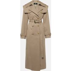 Balmain Coats Balmain Cotton twill trench coat beige (UK 16)