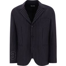 Blanco - Hombre Blazers Off-White Off-White-Pinstriped Blazer Giacche Blu-Uomo Blue