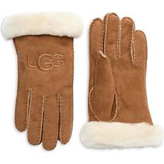 Beige - Vrouw Handschoenen en Wanten UGG Colorblocked Shearling Gloves - Cognac