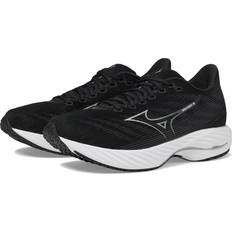 Mizuno Men's Wave Rider 2E Running Shoe, Black-Silver, 15