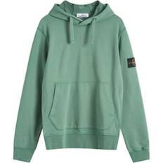 Truien Stone Island 64151 Cotton Fleece Hooded Sweatshirt - Sage Green