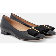 Shoes Tom Ford Black Leather & Gros Grain Audrey Ballerina Flats 1N001 Black (IT 42)