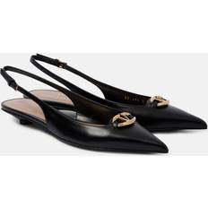 Valentino Garavani Ballerines Valentino Garavani The Bold Edition Vlogo Calfskin Slingback Ballerina