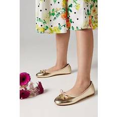 Coast gold ballet pumps womens occasion flats