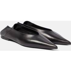 Saint Laurent Lågskor Saint Laurent Carolyn leather ballet flats black (UK 5)