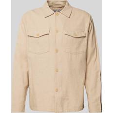 Selected Homme Langærmet Overshirt Beige