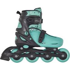 SFR Plasma Adjustable Kids Inline Skates (Black/Green)