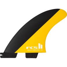 FCS II Mick Fanning PC Tri Surfboard Fins in Black & Mango