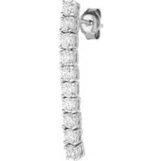 Sterling Silver Long Tennis Earring Single