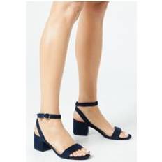 Faux Leather Heeled Sandals Dorothy Perkins navy heeled sandals womens day to night heels