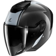 Shark Jet-Motorradhelm RS JET CARBON SKIN Silver Carbon DSD