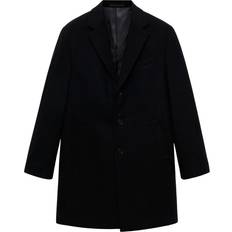 Laine Jeans Long recycled wool coat black Man MANGO MAN Black