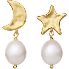 Gabrielle Earrings - Gold/Pearls